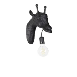 QAZQA Klassieke wandlamp zwart - Animal Giraf