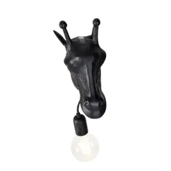 QAZQA Klassieke wandlamp zwart - Animal Giraf