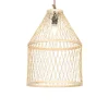 QAZQA Landelijke buiten hanglamp rotan 40x55 cm - Calamus