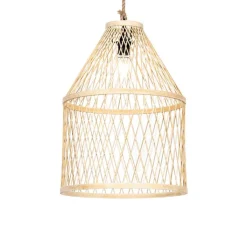 QAZQA Landelijke buiten hanglamp rotan 40x55 cm - Calamus