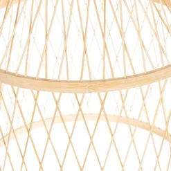 QAZQA Landelijke buiten hanglamp rotan 40x55 cm - Calamus