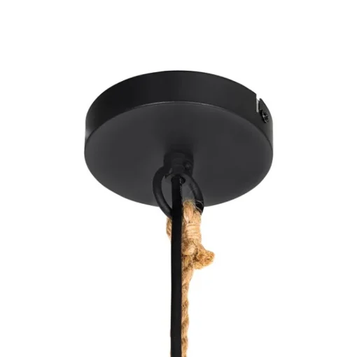 QAZQA Landelijke buiten hanglamp rotan 40x55 cm - Calamus