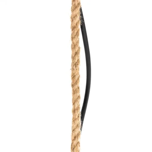 QAZQA Landelijke buiten hanglamp rotan 40x55 cm - Calamus