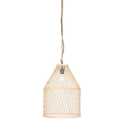 QAZQA Landelijke buiten hanglamp rotan 40x55 cm - Calamus