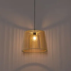 QAZQA Landelijke buiten hanglamp hout IP44 - Jayla