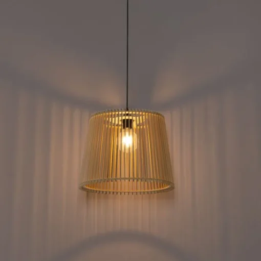 QAZQA Landelijke buiten hanglamp hout IP44 - Jayla