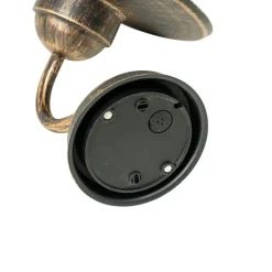 QAZQA Landelijke buiten wandlamp antiek goud IP44 - Kansas