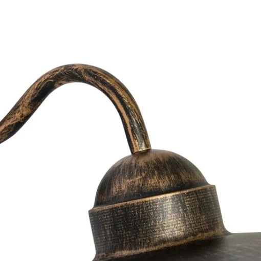 QAZQA Landelijke buiten wandlamp antiek goud IP44 - Kansas