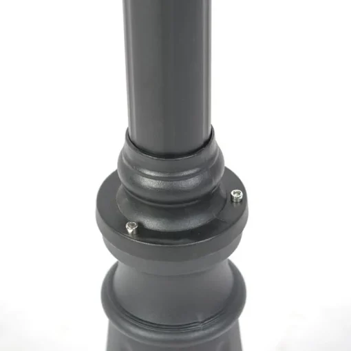 QAZQA Landelijke buitenlamp zwart 3-lichts IP44 - Guardado