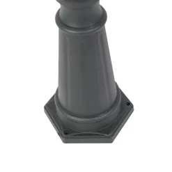QAZQA Landelijke buitenlamp zwart 3-lichts IP44 - Guardado