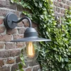 QAZQA Landelijke buitenwandlamp donkergrijs IP44 - Kansas