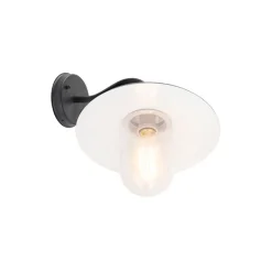 QAZQA Landelijke buitenwandlamp donkergrijs IP44 - Kansas