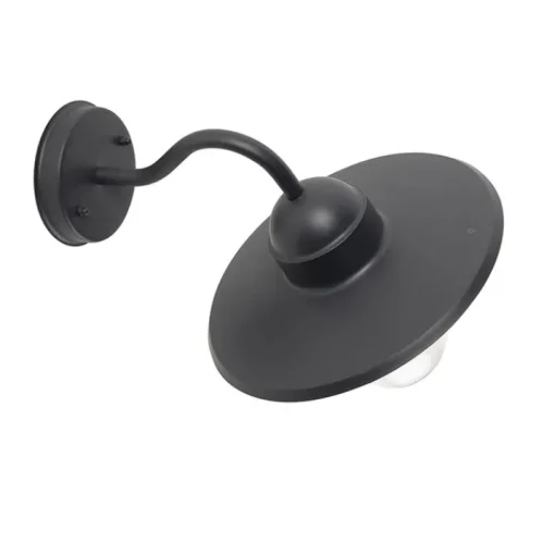 QAZQA Landelijke buitenwandlamp donkergrijs IP44 - Kansas