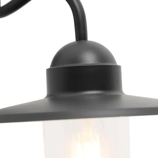 QAZQA Landelijke buitenwandlamp donkergrijs IP44 - Kansas