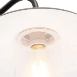 QAZQA Landelijke buitenwandlamp donkergrijs IP44 - Kansas