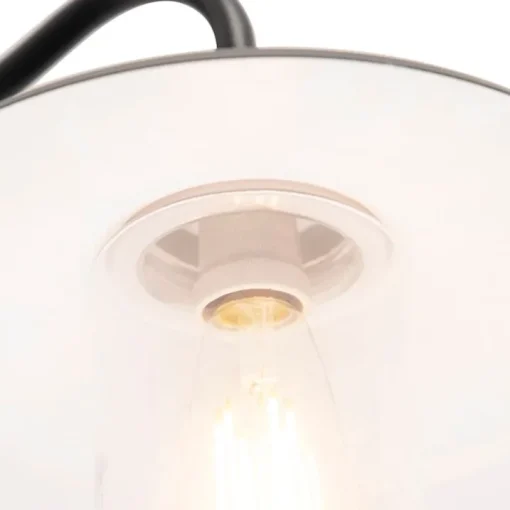 QAZQA Landelijke buitenwandlamp donkergrijs IP44 - Kansas