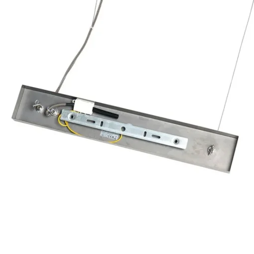 QAZQA Landelijke hanglamp zwart met hout 8-lichts - Jelle