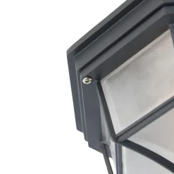 QAZQA Landelijke plafondlamp donkergrijs 26,5 IP44 - Bri