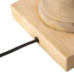 QAZQA Landelijke tafellamp zonder kap naturel hout - Catnip