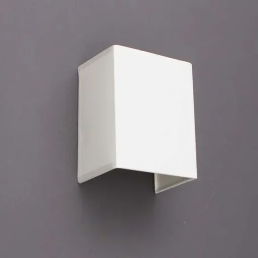 QAZQA Landelijke wandlamp wit met stoffen kap - Vete