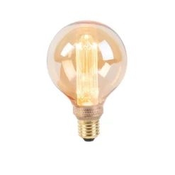 LUEDD LED lamp G95 E27 5W 1800K amber 3-staps dimbaar
