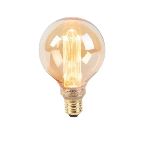 LUEDD LED lamp G95 E27 5W 1800K amber 3-staps dimbaar