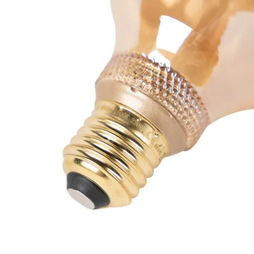 LUEDD LED lamp G95 E27 5W 1800K amber 3-staps dimbaar