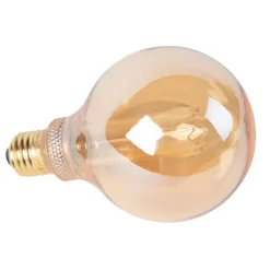 LUEDD LED lamp G95 E27 5W 1800K amber 3-staps dimbaar
