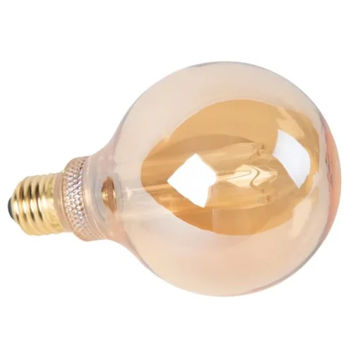 LUEDD LED lamp G95 E27 5W 1800K amber 3-staps dimbaar