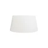 QAZQA Linnen lampenkap creme rond schuin 50/40/26