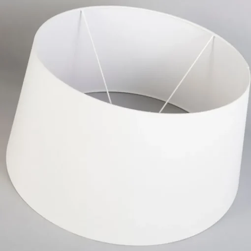 QAZQA Linnen lampenkap creme rond schuin 50/40/26