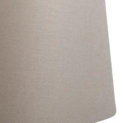 QAZQA Linnen lampenkap taupe 45 cm