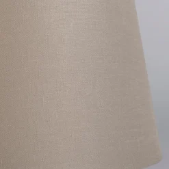 QAZQA Linnen lampenkap taupe rond schuin 35/30/18