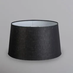 QAZQA Linnen lampenkap zwart 35 cm