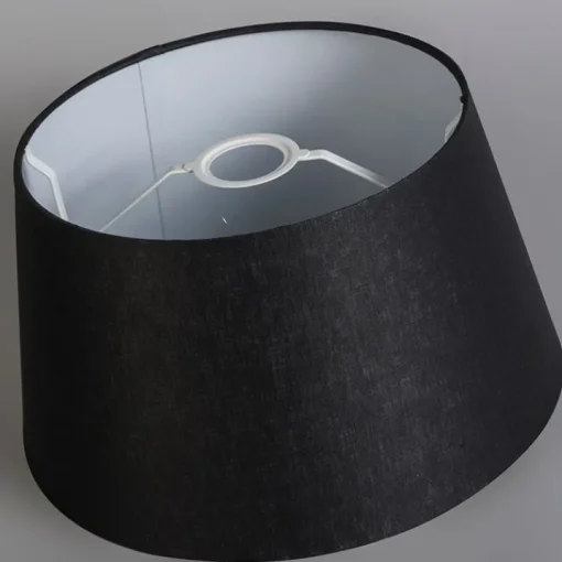 QAZQA Linnen lampenkap zwart 35 cm