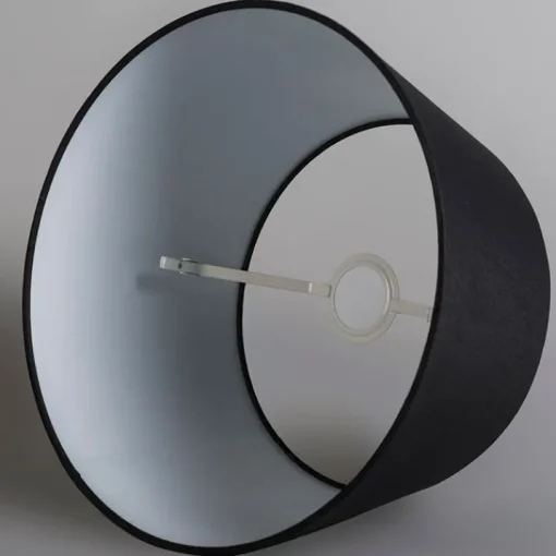 QAZQA Linnen lampenkap zwart 35 cm