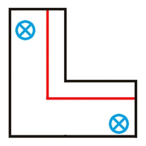 QAZQA L-Koppelstuk voor 3-fase rail zwart rechts - 3-Phase