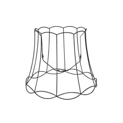 QAZQA Metalen lampenkap zwart 50/40 - Granny Frame