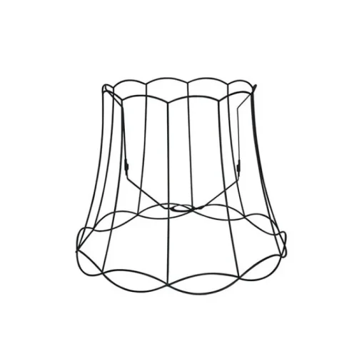 QAZQA Metalen lampenkap zwart 50/40 - Granny Frame