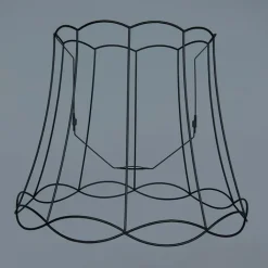 QAZQA Metalen lampenkap zwart 50/40 - Granny Frame
