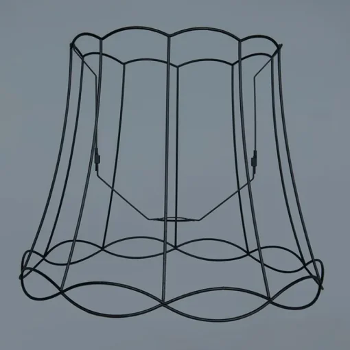 QAZQA Metalen lampenkap zwart 50/40 - Granny Frame