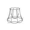 QAZQA Metalen lampenkap zwart 40/31 - Granny Frame