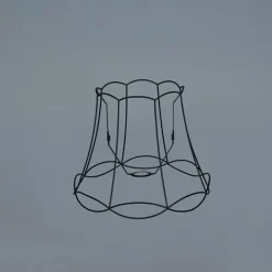 QAZQA Metalen lampenkap zwart 40/31 - Granny Frame