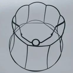 QAZQA Metalen lampenkap zwart 40/31 - Granny Frame