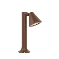 QAZQA Modern buiten paaltje roestbruin 30 cm IP44 verstelbaar - Ciara