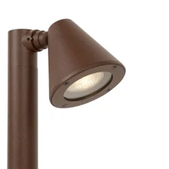 QAZQA Modern buiten paaltje roestbruin 30 cm IP44 verstelbaar - Ciara