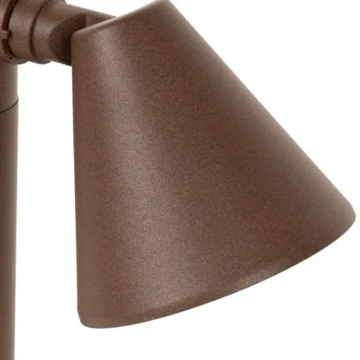 QAZQA Modern buiten paaltje roestbruin 30 cm IP44 verstelbaar - Ciara