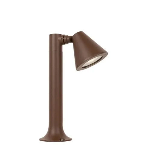 QAZQA Modern buiten paaltje roestbruin 30 cm IP44 verstelbaar - Ciara