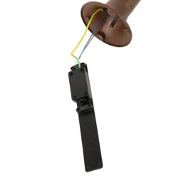 QAZQA Modern buiten paaltje roestbruin 30 cm IP44 verstelbaar - Ciara