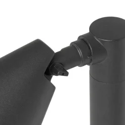 QAZQA Modern buiten paaltje zwart 60 cm IP44 verstelbaar - Ciara